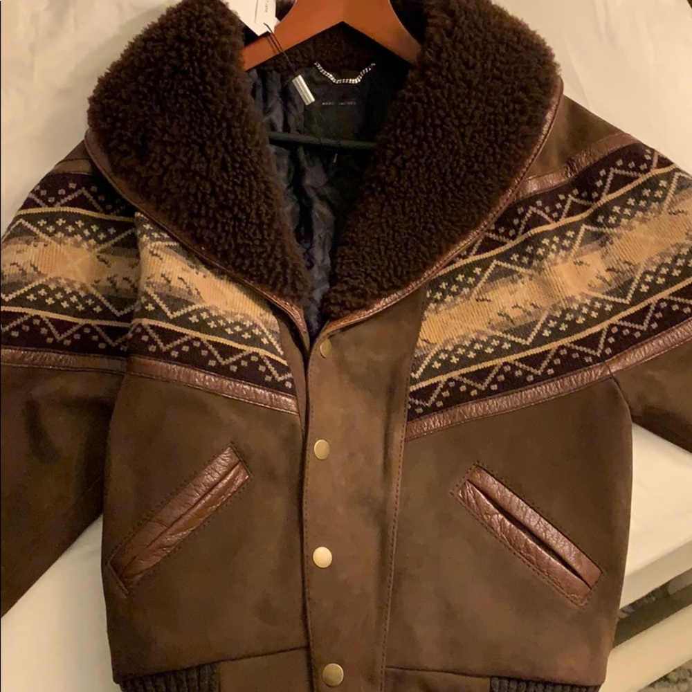 Marc Jacobs vintage brown leather jacket (NEW)
